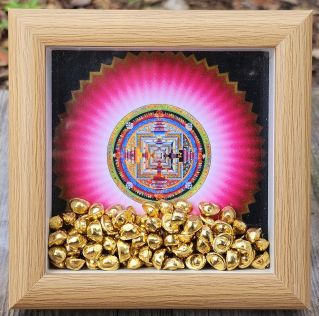 Tranh mandala và thỏi vàng mẫu 1
